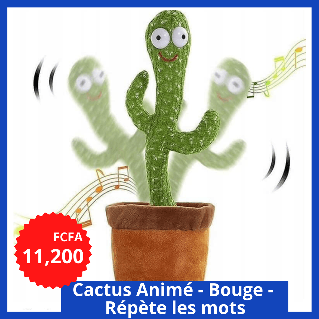 Universal - Jouet en peluche chant électrique et cactus dansant