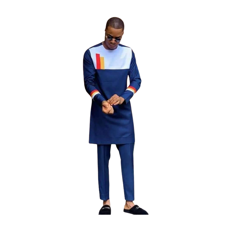 ENSEMBLE TUNIQUE Homme Bleu