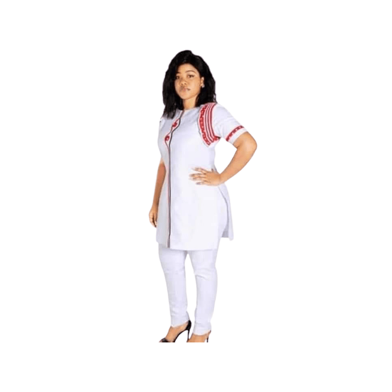 Mode Femme ENSEMBLE TUNIQUE Femme Blanc